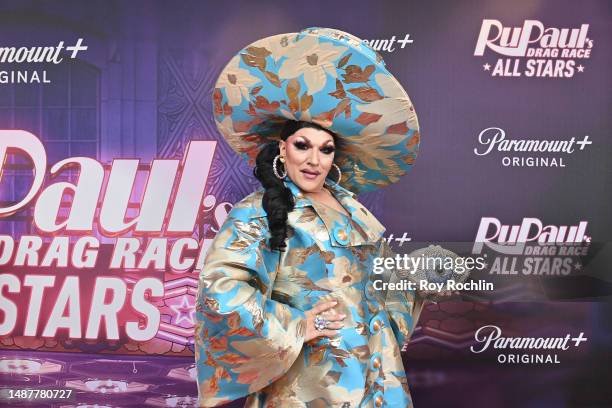 Mrs. Kasha Davis attends RuPauls Drag Race All Stars screening event at Crosby Hotel on May 04, 2023 in New York City.