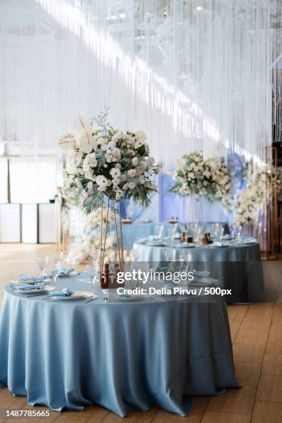 banquet hall for weddings with decorative elements,romania - edificio de eventos fotografías e imágenes de stock