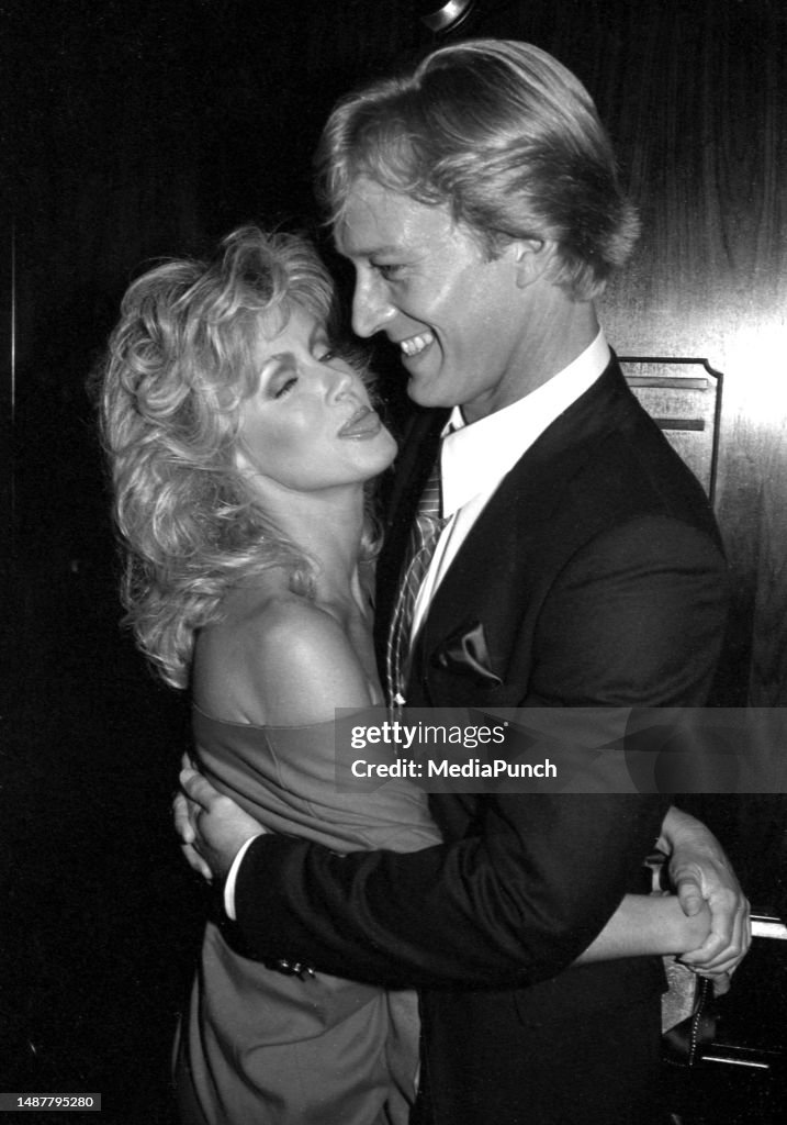 Ted Shackelford and Donne Mills on the set of NBC's The Best Of... News Ted Shackelford and Donne Mills on the set of NBC's The Best Of... News