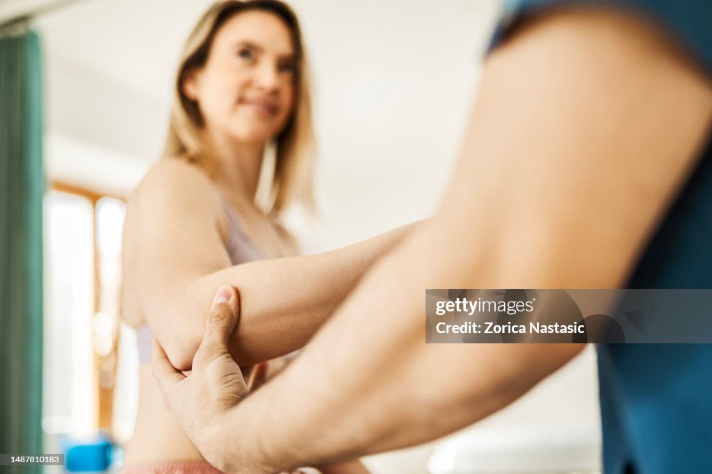 Physical therapy treatment for elbow joint