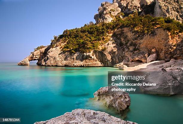 cala goloritze beach - sardinia stock-fotos und bilder