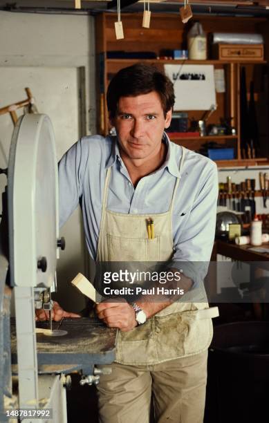 LOs ANGELES , CA Harrison Ford the actor was a keen woodworker and made tables and chairs in the garage of his home, he was married and living with...