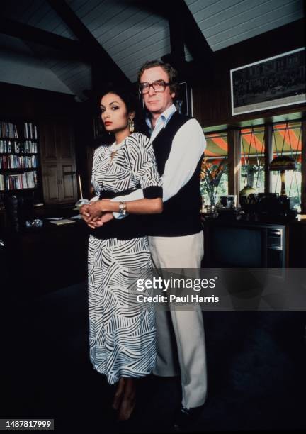 Michael Caine live with his wife Shakira at their Beverly Hills Home on Davies Drive, the home is close to the infamous Cielo Drive home where Sharon...