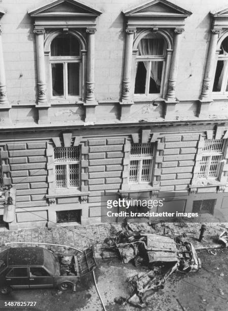 Car bomb exploded in Theresianumgasse next to the Turkish embassy in Vienna. Assassination of an attaché by Armenian extremists. Vienna 4. 20 June...