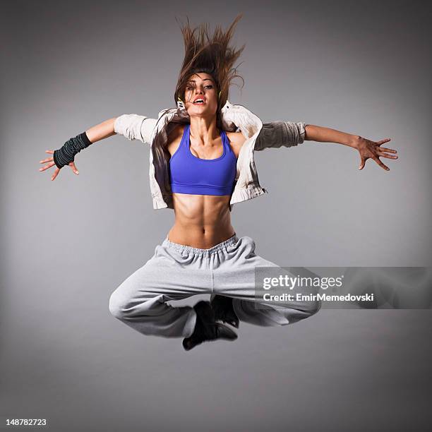 female dancer - freestyle dance stock pictures, royalty-free photos & images