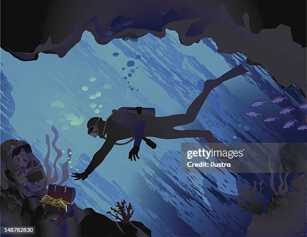 tiefe - tauchen stock-grafiken, -clipart, -cartoons und -symbole