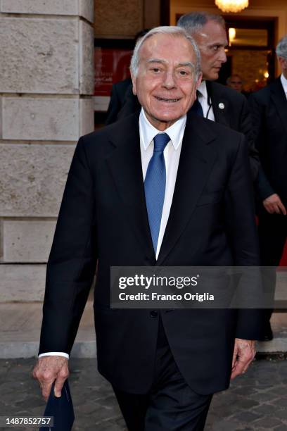 Gianni Letta attends the XIV Guido Carli Prize at Teatro dell' Opera on May 05, 2023 in Rome, Italy.