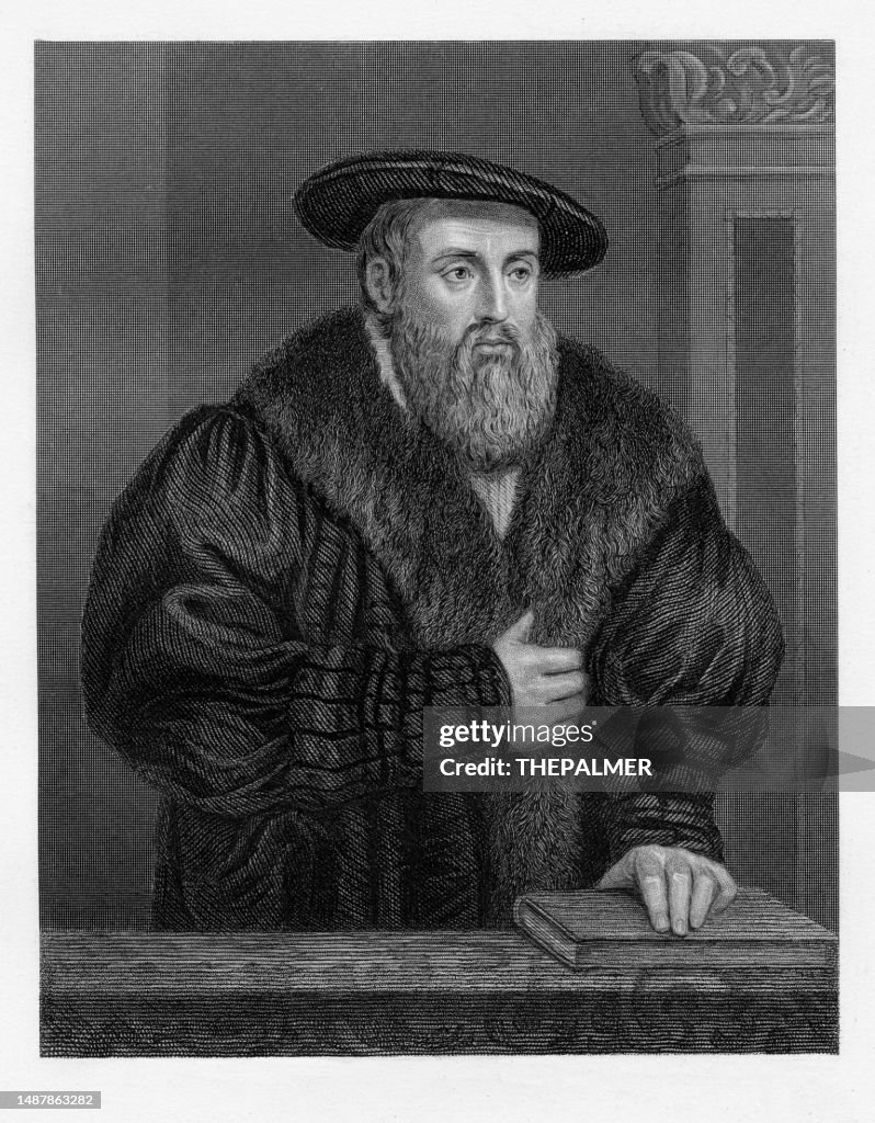 Johannes Kepler - German astronomer - engraving 1884