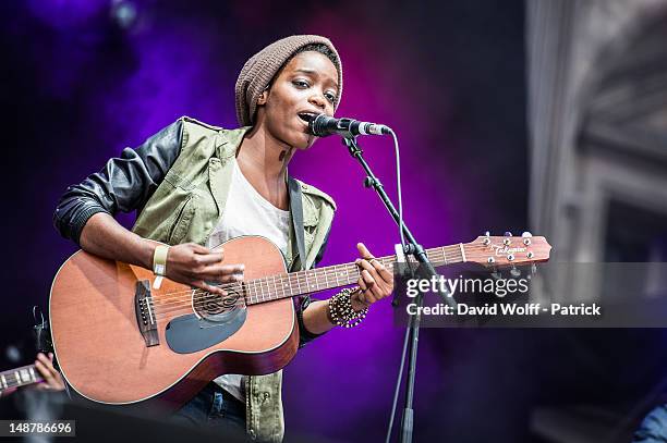 Irma performs at the Fnac Live Festival 2012 at Parvis De L'Hotel de Ville on July 19, 2012 in Paris, France.