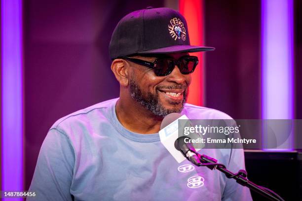 Uncle Luke speaks during 'Salute The Sample' on SiriusXM's Rock The Bells Radio at SiriusXM Studios on May 05, 2023 in Miami Beach, Florida.
