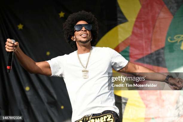 Ludacris performs during the 52nd annual New Orleans Jazz & Heritage Festival at Fair Grounds Race Course on May 05, 2023 in New Orleans, Louisiana.
