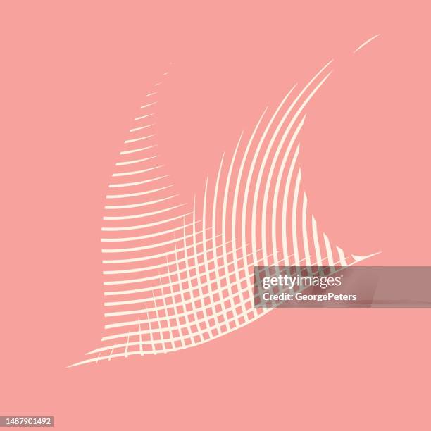 flying abstract - stingray stock illustrations