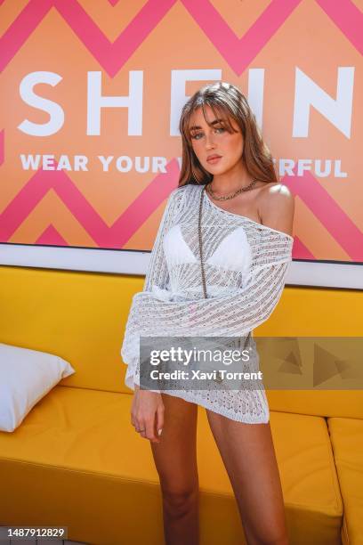 Georgia Steel attends an exclusive SHEIN fashion show & pop-up shop at O Beach Ibiza on May 05, 2023 in Ibiza, Spain. SHEIN has announced their first...