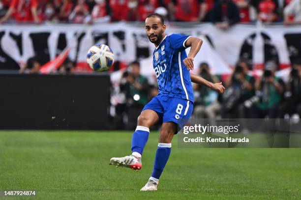 Abdullah Otayf of Al Hilal Saudi FC in action during the AFC Champions League final second leg between Urawa Red Diamonds and Al-Hilal at Saitama...