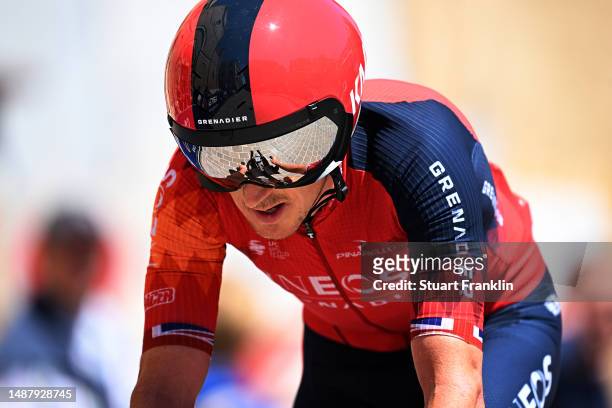 Geraint Thomas of The United Kingdom and Team INEOS Grenadiers prior to the 106th Giro d'Italia 2023, Stage 1 a 19.6km individual time trial from...