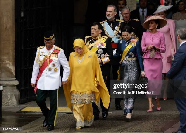 His Majesty Yang di-Pertuan Agong Al-Sultan Abdullah Ri'ayatuddin Al-Mustafa Billah Shah of Malaysia, Her Majesty Raja Permaisuri Agong Tunku Hajah...