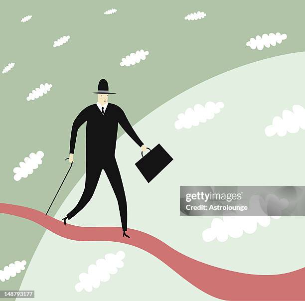 crossing - crossing bridge stock illustrations