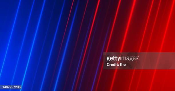 law enforcement red blue police background - city street blurred stock illustrations