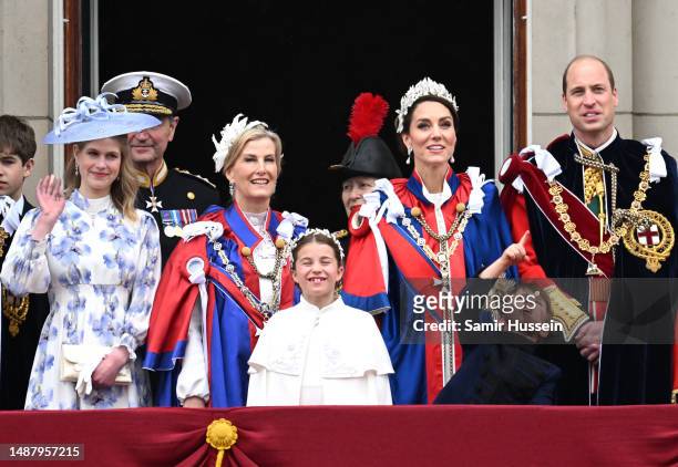 Lady Louise Windsor, Vice Admiral Sir Timothy Laurence, Sophie, Duchess of Edinburgh, Princess Charlotte of Wales, Anne, Princess Royal, Catherine,...