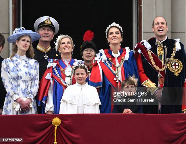 Lady Louise Mountbatten-Windsor, Sir Timothy Laurence, Sophie, the Duchess of Edinburgh, Princess Charlotte of Wales, Princess Anne, Princess Royal,...