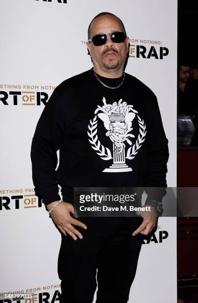 Ice-T attends "The Art of Rap" European premiere and concert at Hammersmith Apollo on July 19, 2012 in London, England.