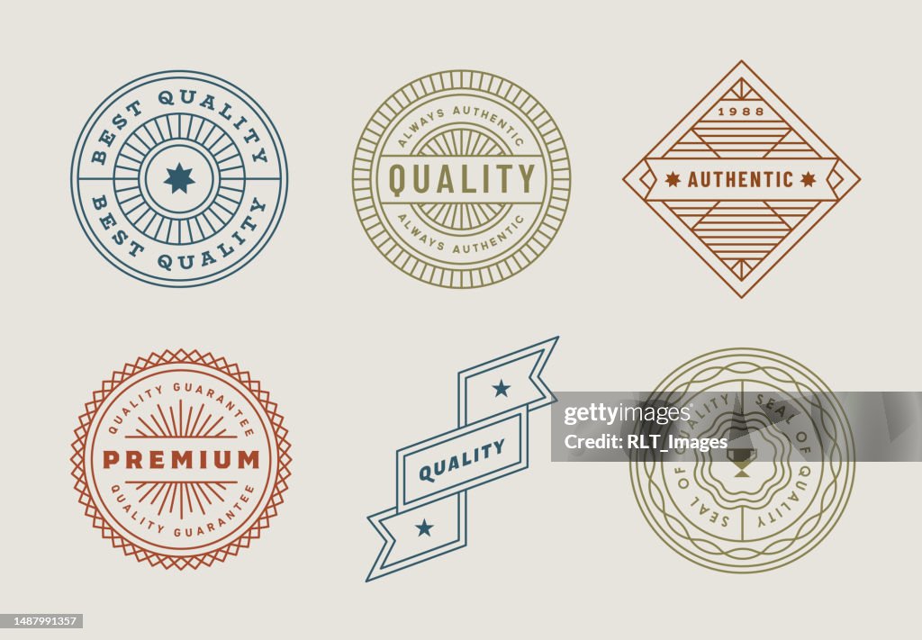 Retro-Abzeichen-Designs