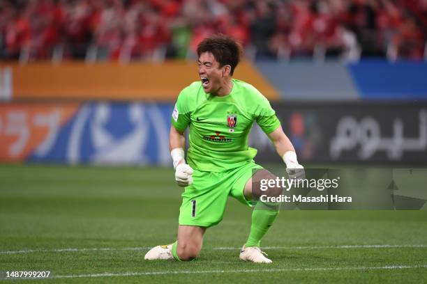 Shusaku Nishikawa of Urawa Reds celebrates the win during the AFC Champions League final second leg between Urawa Red Diamonds and Al-Hilal at...