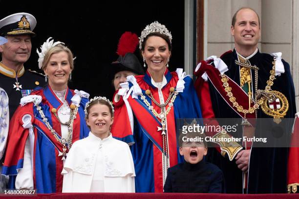 Sophie, Duchess of Edinburgh, Princess Charlotte of Wales, Princess Anne, Princess Royal, Catherine, Princess of Wales, Prince Louis of Wales and...