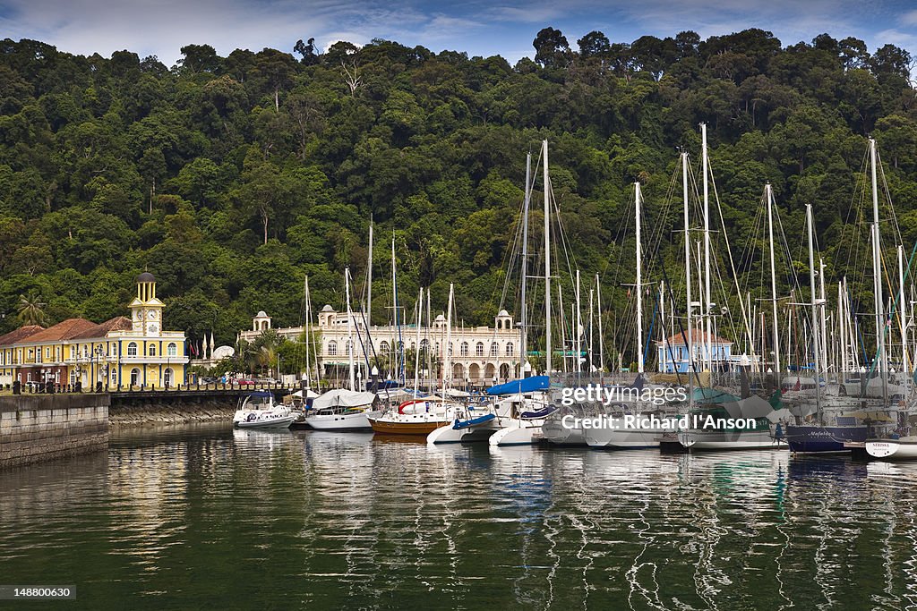 Customs House and marina at Telaga Harbour Park, Pantai Kok.