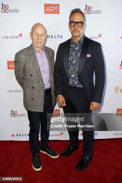 Sir Patrick Stewart OBE and Todd Stashwick attend The British American Business Council Los Angeles, BAFTA, The British Consulate, and BritWeek's...