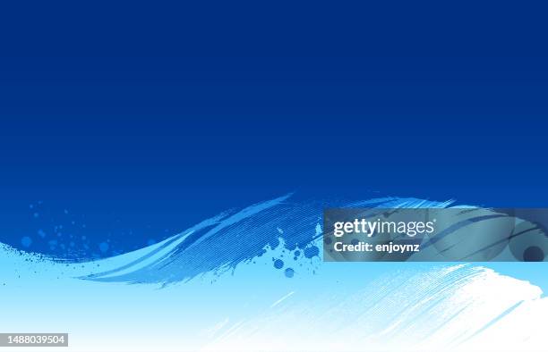 blue wavy feather background - purity stock illustrations