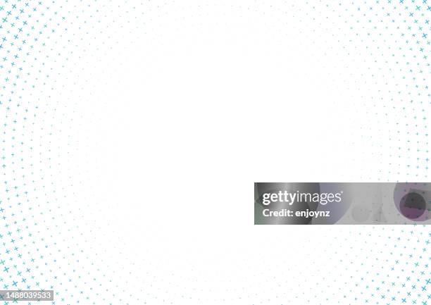 blue half tone gradient plus pattern background - concentric circles infographic stock illustrations