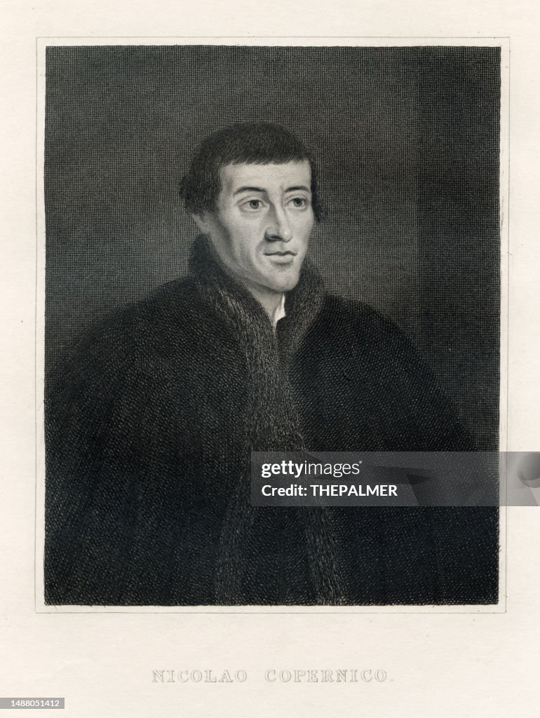 Nicolaus Copernicus, Polish Astronomer steel engraving 1833