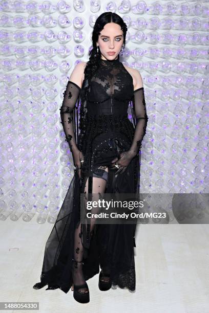 Billie Eilish attends The 2023 Met Gala Celebrating "Karl Lagerfeld: A Line Of Beauty" at The Metropolitan Museum of Art on May 01, 2023 in New York...