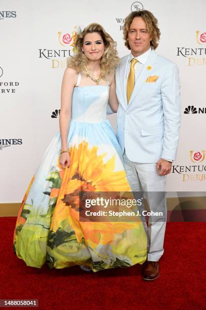 Dannielynn Birkhead and Larry Birkhead attends the 149th Kentucky Derby at Churchill Downs on May 06, 2023 in Louisville, Kentucky.