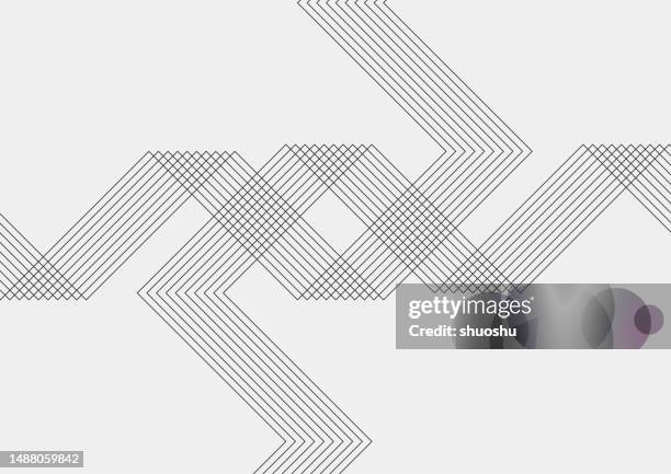 abstract black and white stripe line geometric pattern background - geometric line pattern vector stock illustrations