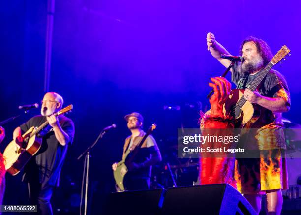 Actors/recording artists Kyle Gass and Jack Black of Tenacious D perform on day 2 of the 10th Anniversary of Shaky Knees at Central Park on May 06,...