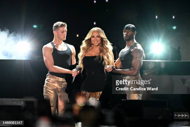 Mariah Carey performs during the Lovers & Friends music festival at the Las Vegas Festival Grounds on May 06, 2023 in Las Vegas, Nevada.