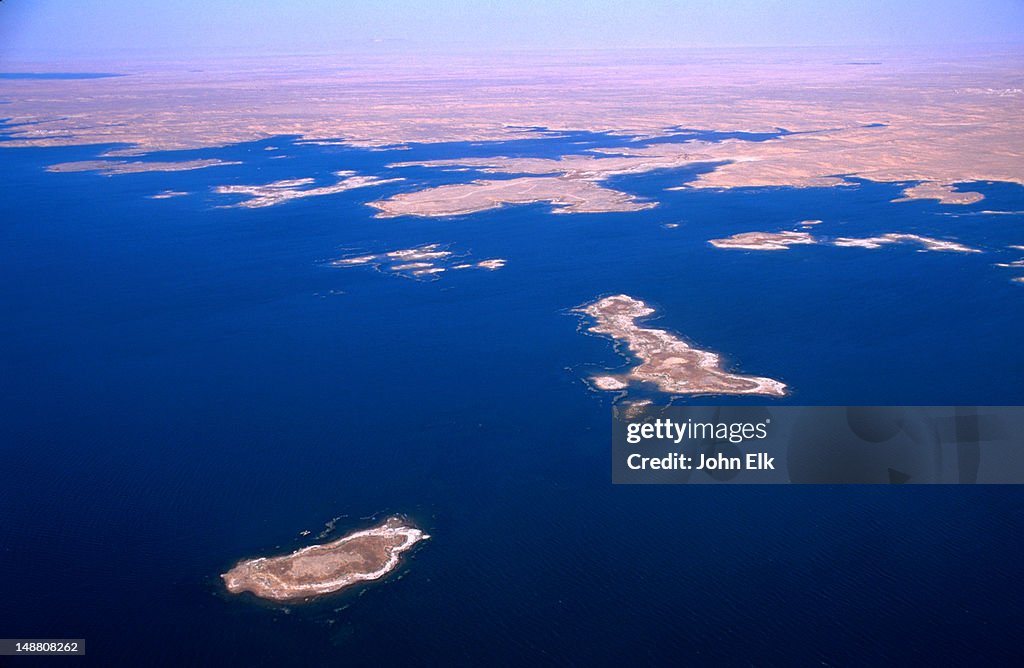 Lake Nasser from the air.