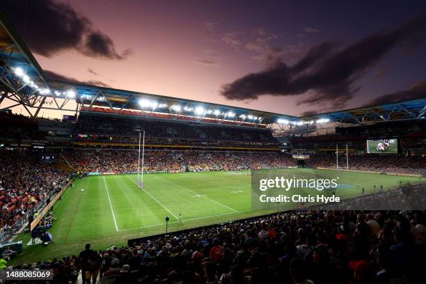 General view during the round 10 NRL match between Sydney Roosters and North Queensland Cowboys at Suncorp Stadium on May 07, 2023 in Brisbane,...