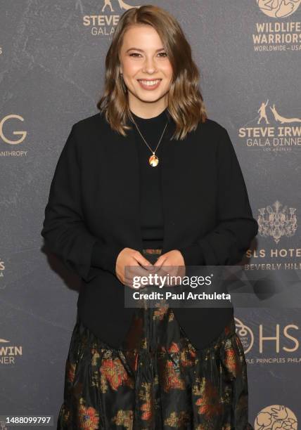 Animal Conservationist / TV Personality Bindi Irwin attends the 2023 Steve Irwin Gala Dinner at SLS Hotel, a Luxury Collection Hotel, Beverly Hills...