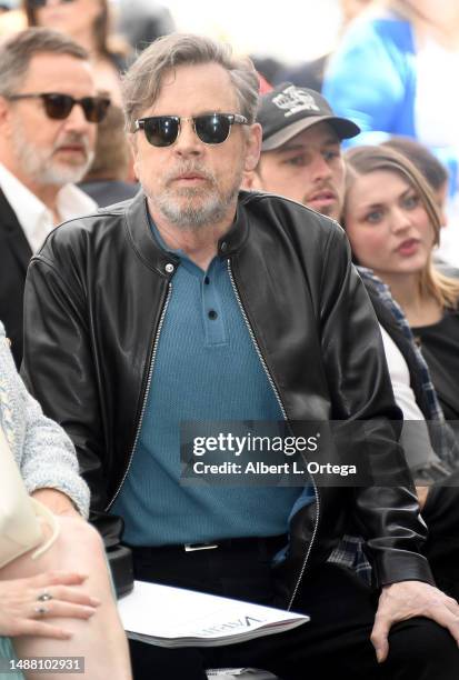 Mark Hamill attends Carrie Fisher's Posthumous Star Ceremony on The Hollywood Walk Of Fame on May 04, 2023 in Hollywood, California.