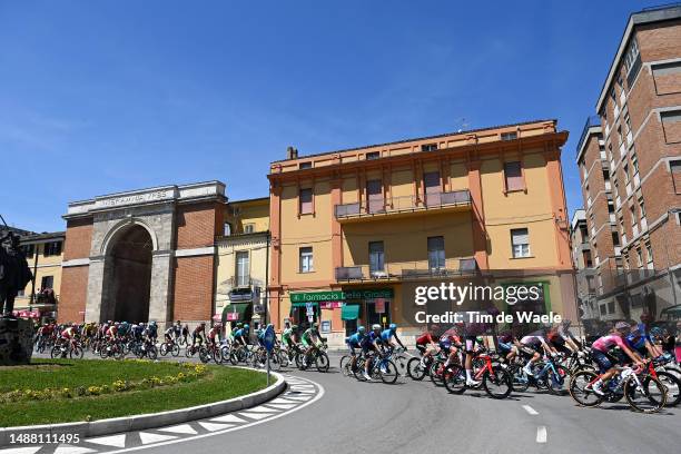 Tao Geoghegan Hart of The United Kingdom and Team INEOS Grenadiers - Blue Mountain Jersey, Remco Evenepoel of Belgium and Team Soudal - Quick Step -...