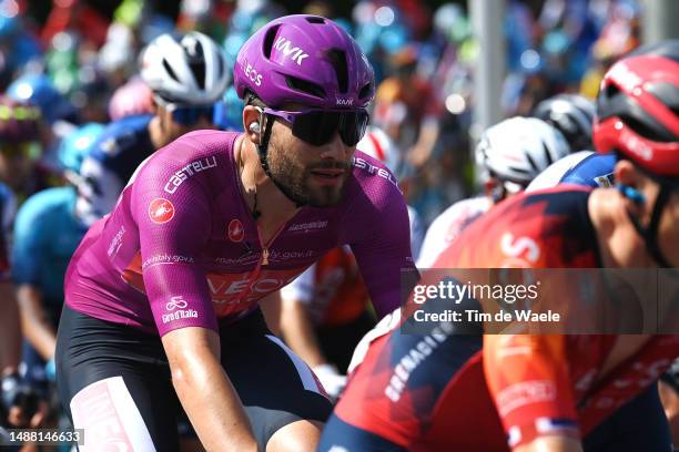 Filippo Ganna of Italy and Team INEOS Grenadiers - Purple Points Jersey competes during the 106th Giro d'Italia 2023, Stage 2 a 202km stage from...