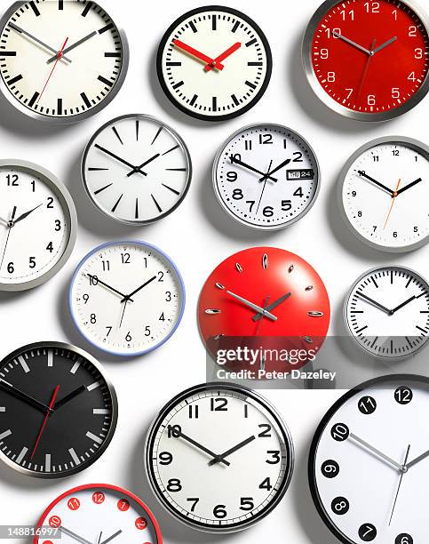 Multiple Clocks Wall Photos and Premium High Res Pictures - Getty Images