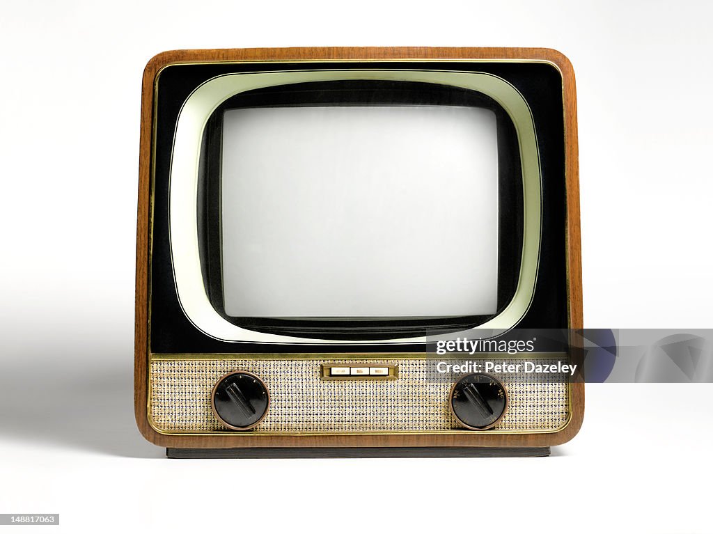 Retro television, with copy space