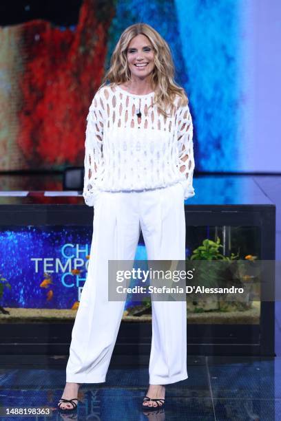 Filippa Lagerback attends "Che Tempo Che Fa" TV Show on May 07, 2023 in Milan, Italy.