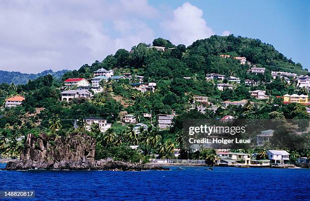 town of kingstown. - st vincent stock pictures, royalty-free photos & images