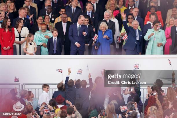 King Charles III, Queen Camilla, Catherine, Princess of Wales, Princess Charlotte of Wales, Prince George of Wales, Prince William, Prince of Wales,...