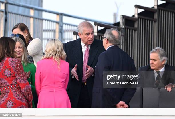 Prince Andrew, Duke of York during the Coronation Concert on May 07, 2023 in Windsor, England. The Windsor Castle Concert is part of the celebrations...